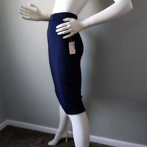 NWT Vtg St. John Navy Santana Knit Pencil Skirt